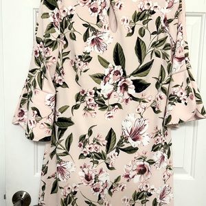 WHBM pink floral dress NWT